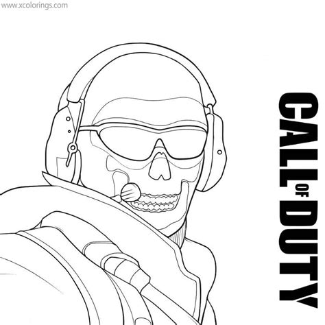 Call Of Duty Coloring Pages Modern Warfare Ghost