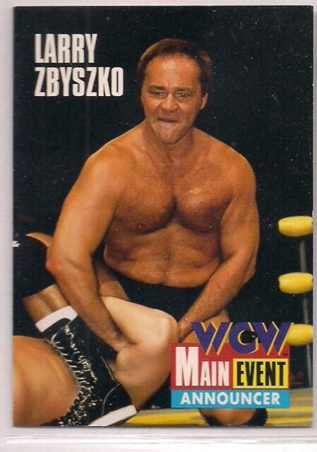 Lot Of 50 1995 Cardz Wcw Main Event Larry Zbyszko Ebay