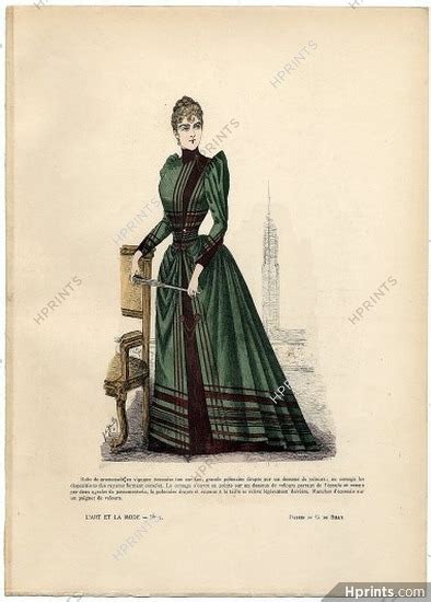 Lart Et La Mode 1890 N°03 G De Billy Colored Fashion