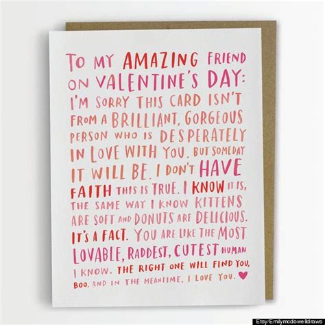 It can be hard to decide what to write on a valentine's day card, so we gave gathered a. 17 Awesome Valentine's Day Cards For Every BFF In Your ...