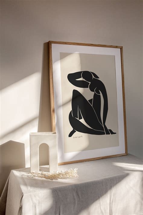 Matisse Woman Print Matisse Black Print Cutouts Instant Download Etsy