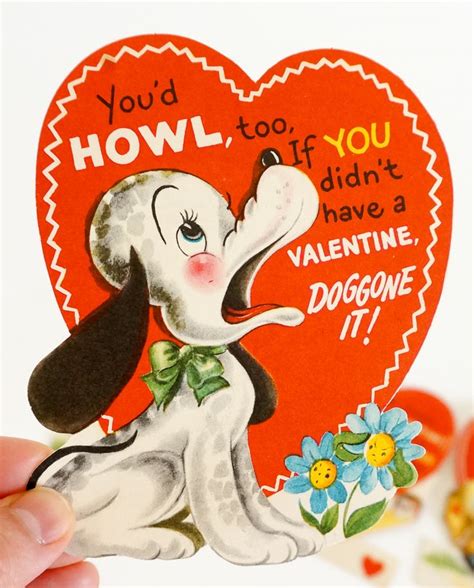 Vintage 1950s Valentines Day Cards Set Of 6 Used 4x5 Etsy Valentine