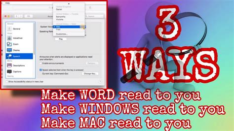 3 Ways To Make Your Computer Read Documents To You Youtube