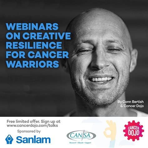 free webinar series cancer dojo talks by conn bertish sponsored by sanlam cansa the cancer