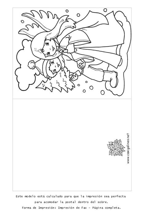 Tarjetas De Navidad Para Colorear