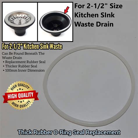 Thick Rubber O Ring Seal Replacement For 2 12 Kitchen Sink Rubber O