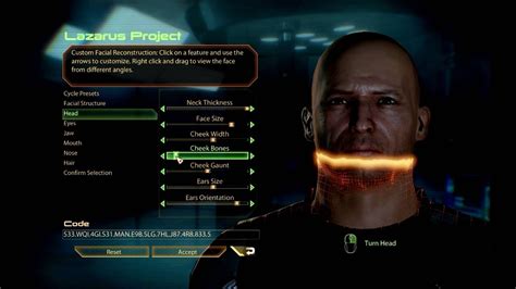 Mass Effect 2 Character Creation Gameplay Hd 1080p
