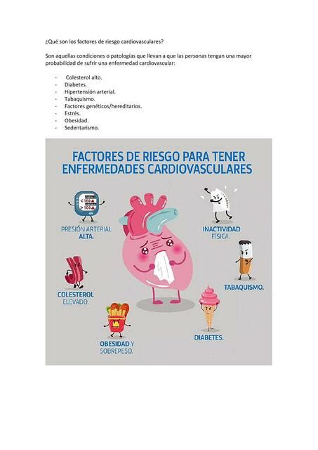 Qué Son Los Factores De Riesgo Cardiovasculares Daniela Diaz Udocz