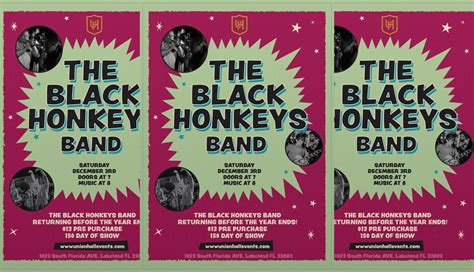 Saturday December 3rd The Black Honkeys Band Livemusic