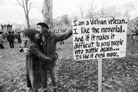 During The Vietnam Veterans Memorial Dedication Ceremonies In Washington Dc November 1982