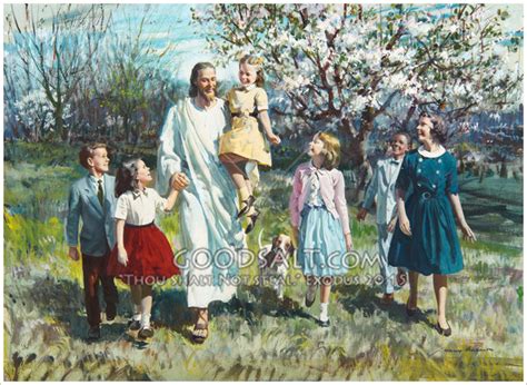 Christ Walking With Children