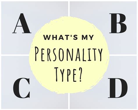 What Is Your Personality Type Type A B C Or D Owlcation