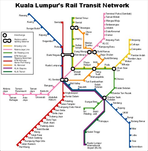 Klang valley integrated transit system. Kuala Lumpur - Light Rail Transit Sysytem