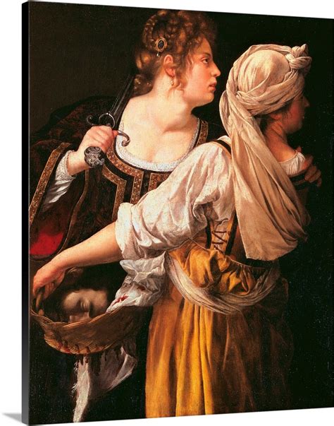 Judith And Her Maidservant Judith With Holofernes Head 1615 Wall Art