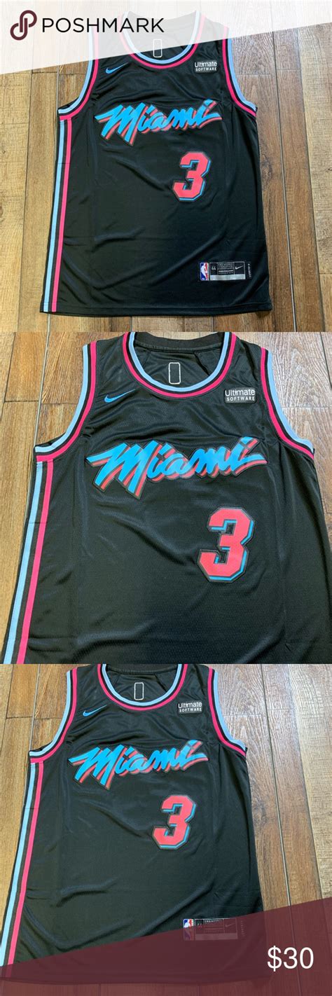 Home / nba / miami heat / dwyane wade miami heat black vice swingman jersey. Dwayne Wade Miami Heat / Vice NBA City Jersey 🔥🔥 Never Worn / Brand New Condition Dwayne Wade ...