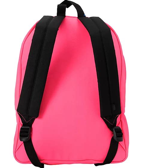 Vans Realm Neon Pink Backpack Zumiez