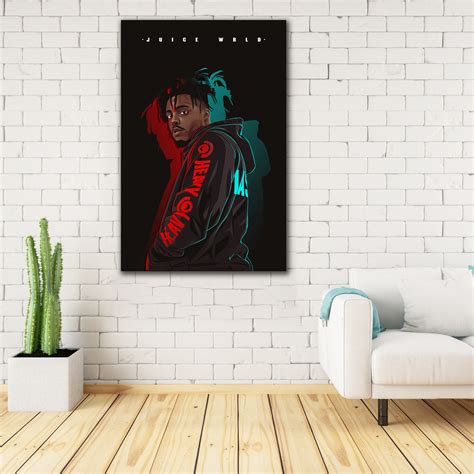 Juice Wrld 2 Artwork Printed On Museum Quality Canvas Art Canvas Nz