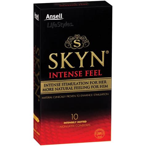 Ansell Skyn Condoms Non Latex Intense Feel 10 Pack Chemist Discounter