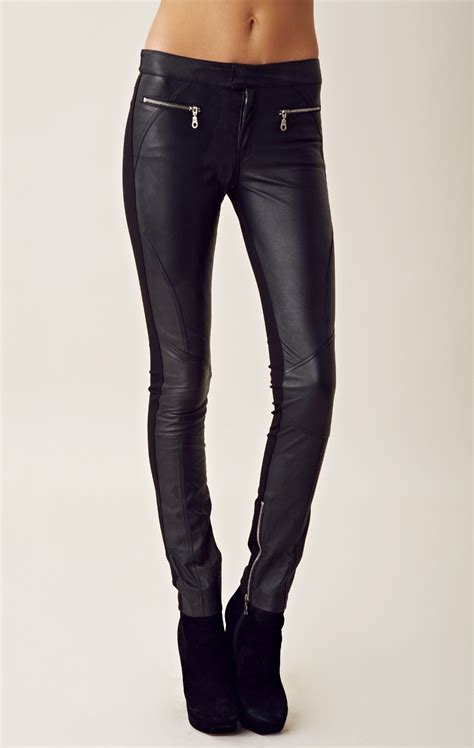 Shakuhachi Leather Pants In Black Lyst