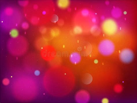 Abstract Blurred Bokeh Light Effect Background Stock Illustration
