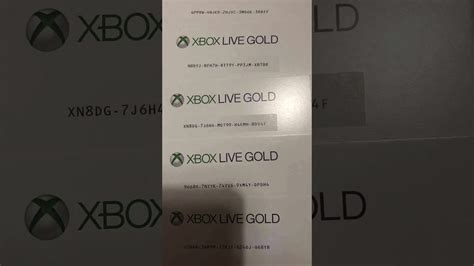 Xbox Live Gold 5 Free Codes Giveaway Youtube
