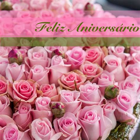 Feliz Aniversário Feliz Aniversário Rosa Cor De Rosa Flores Simples
