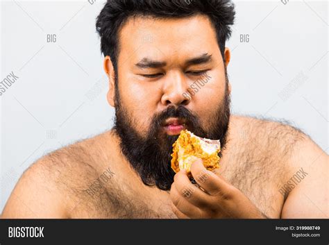 Fat Men Eating Deep Image And Photo Free Trial Bigstock