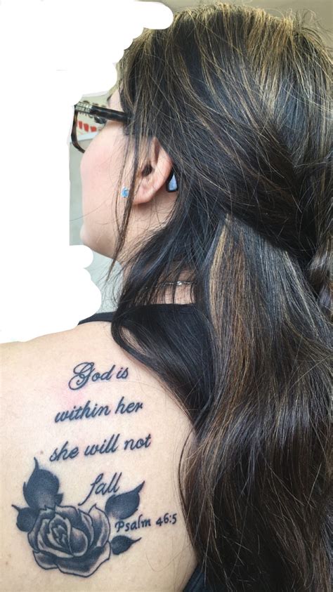 God Is Within Her She Will Not Fall Psalm Different Tattoos