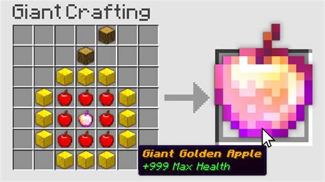 Minecraft Uhc But You Can Craft A Giant Golden Apple Youtube