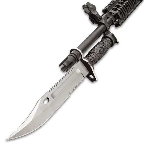 Bayonet Knife And Sheath Stainless Steel Blade