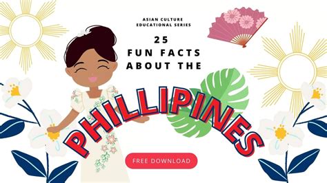 25 fun and educational facts about the philippines and free colouring sheet joeydolls