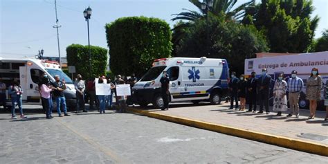 integran tres ambulancias al servicio de emergencias de pc teoloyucan heraldo del estado de méxico