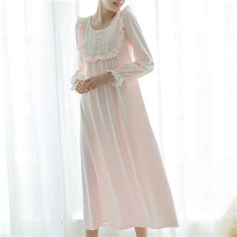 Long Cotton Nightgowns Home Dress Night Dress White Cotton Vintage