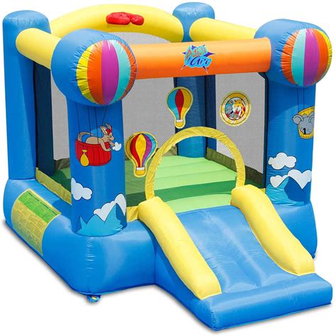 ACTION AIR Bounce House Inflatable Bouncer With Air Blower Jumping Castle With Slide For