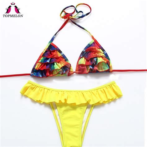 Topmelon Womens Bikini Set Bikinis Swimsuit Woman Triangle Biquinis Feminino 2018 Brasileiro
