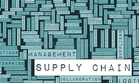 Distribution Supply Chain Diagram Objects And Symb Stock Illustration
