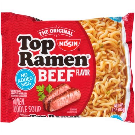 Top Ramen Beef Flavor Ramen Noodle Soup 3 Oz Harris Teeter
