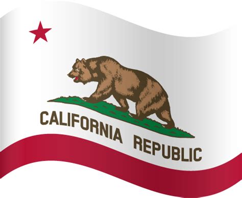 Vector Country Flag Of California Waving Vector Countries Flags Of
