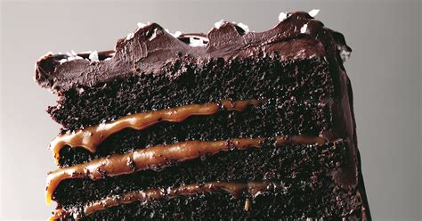 Martha Stewarts Mile High Salted Caramel Chocolate Cake Recipe