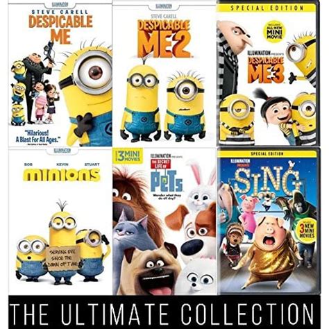 Illumination Ultimate Six Pack Collection Despicable Me 1 2 3