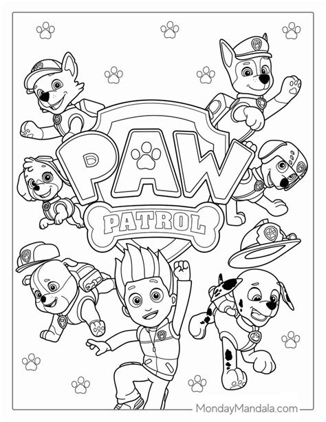 Paw Patrol Coloring Pages For Kids To Print Out And Color With The