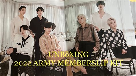 Bts Official Fanclub Army Membership Kit 2022 Unboxing Bts 9th Army