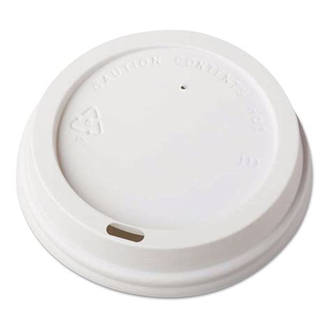 Dome Design Hot Cup Lids Fits 12oz 16oz 20oz Cups White 1000