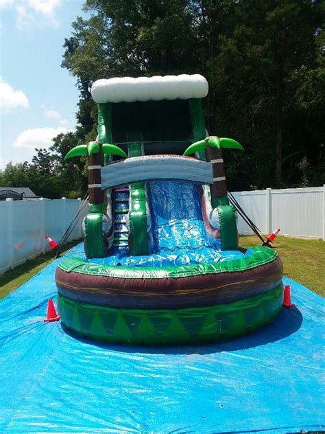 20ft Big Wave Tropical Slide Mr Bounce Inflatable Rentals
