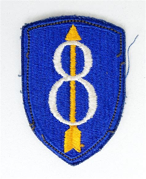 Patch 8th Infantry Division Us Army