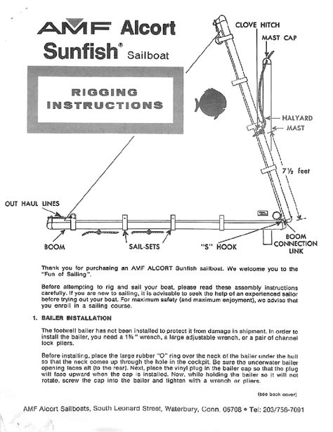 Sunfish Rigging Manual
