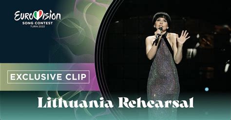 Monika Liu Sentimentai Exclusive Rehearsal Clip Lithuania 🇱🇹 Eurovision 2022