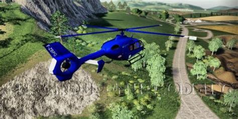 Ec145 Gendarmerie V20 Vehicle Farming Simulator 2022 19 Mod