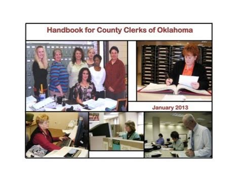 Handbook For County Clerks Of Oklahoma Oklahoma State University