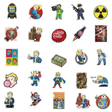 Buy Fallout Stickers For Laptop And Water Bottle Cool Game Vinyl Decal